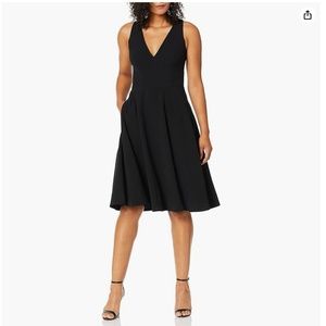 EUC ~ Dress the Population Catalina Solid Sleeveless Fit & Flare Midi Dress